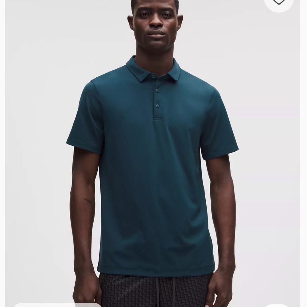 lululemon athletica Men's Teal Polo Shirt